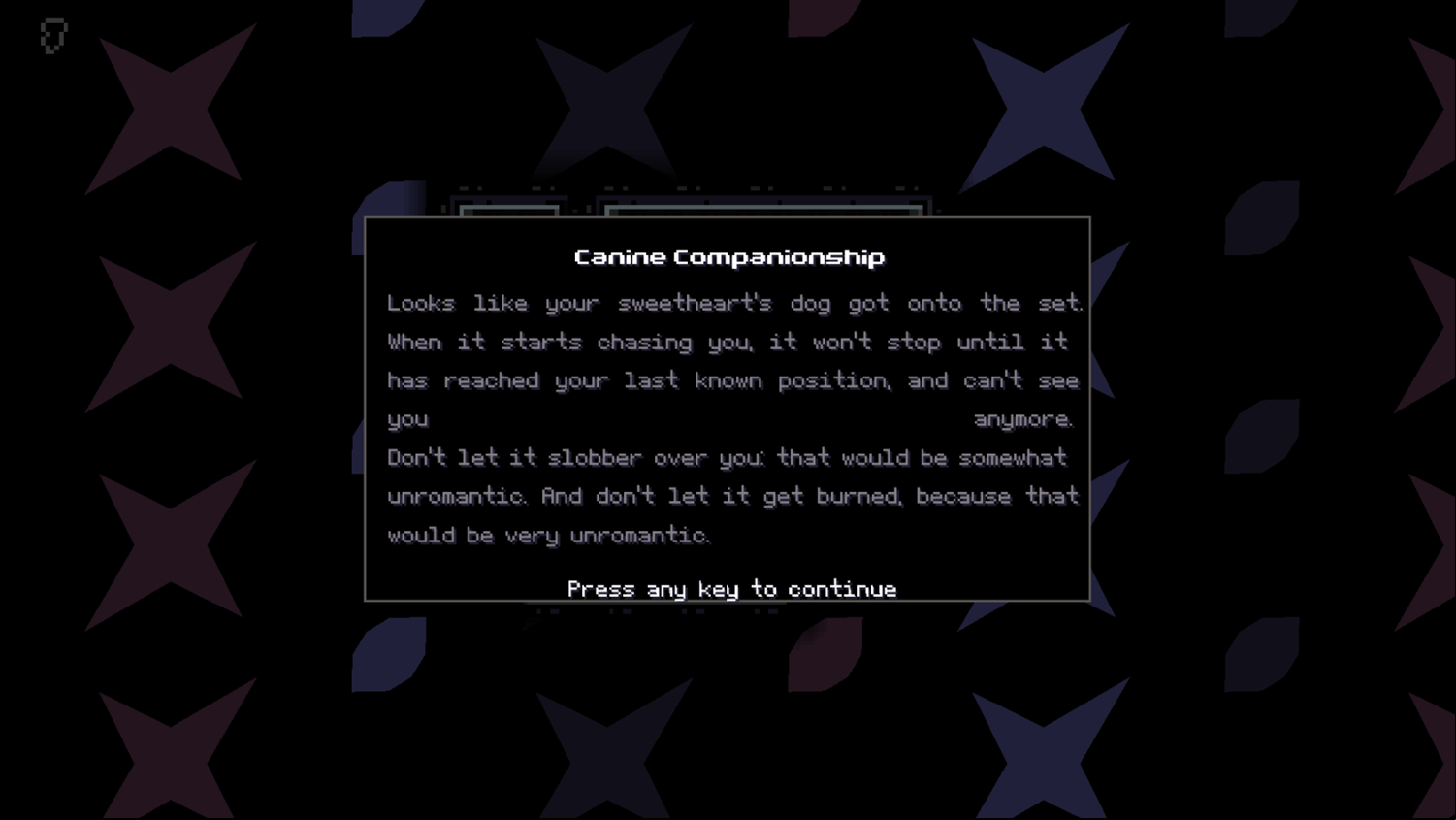 Blaze of Affection Game Canine Companionship Screen Screenshot.