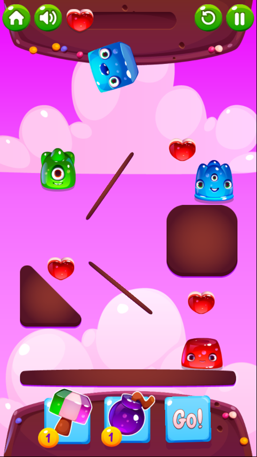 Blob Lover Game Level Progress Screenshot.