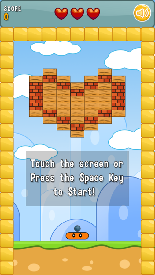 Block Breaker Game How To Play Screenshot.