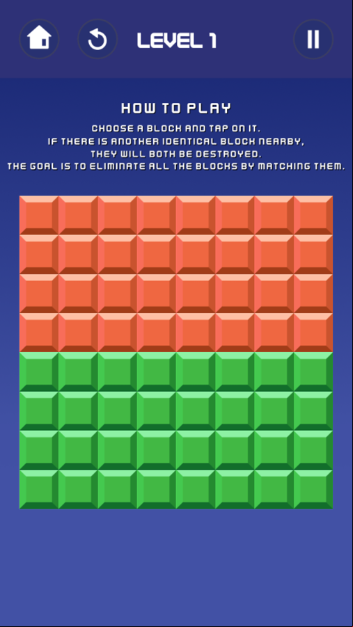 Block Buster Blitz Game How To Play Screenshot.