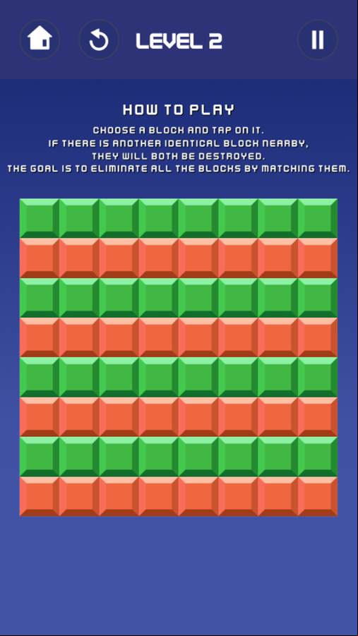 Block Buster Blitz Game Next Level Screenshot.