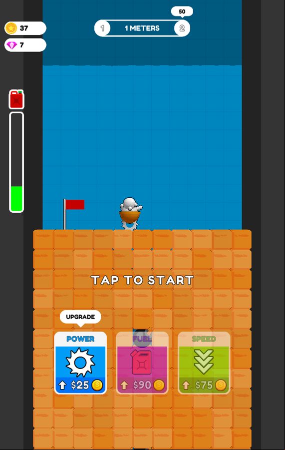 Block Digger Game Upgrade Screenshot.