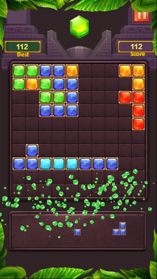 Block Puzzle Jewel Blaster Game Pattern Screenshot.