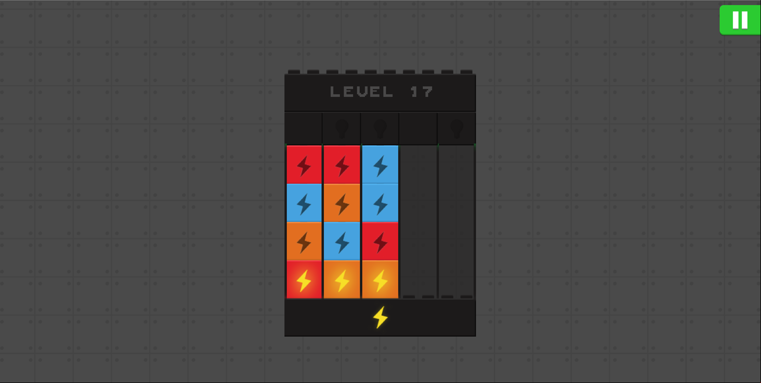 Blockzzle Game 3 Electrical Block Columns Screenshot.