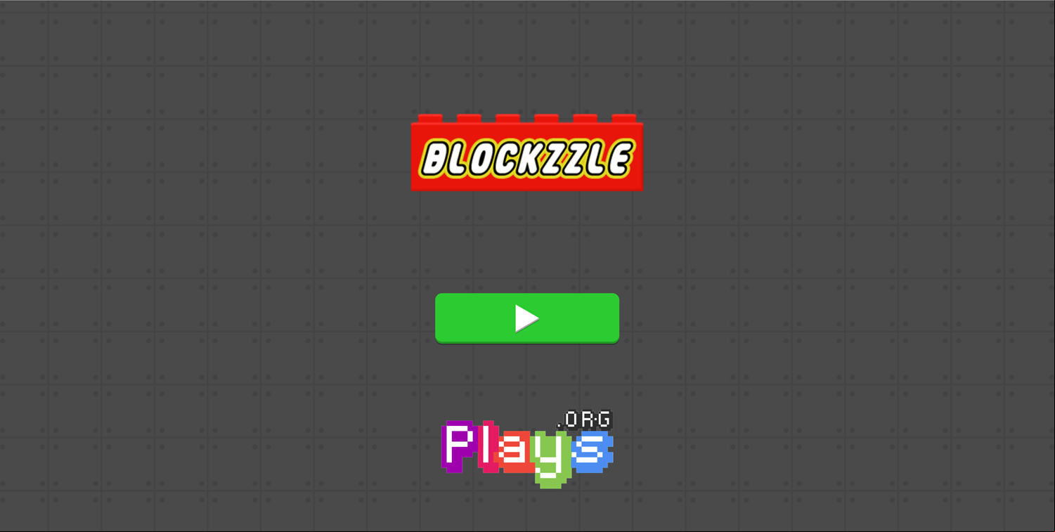 Blockzzle Game Welcome Screen Screenshot.