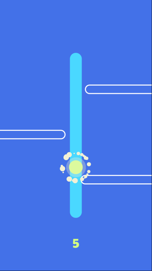 Blue Line Game Play Screenshot.