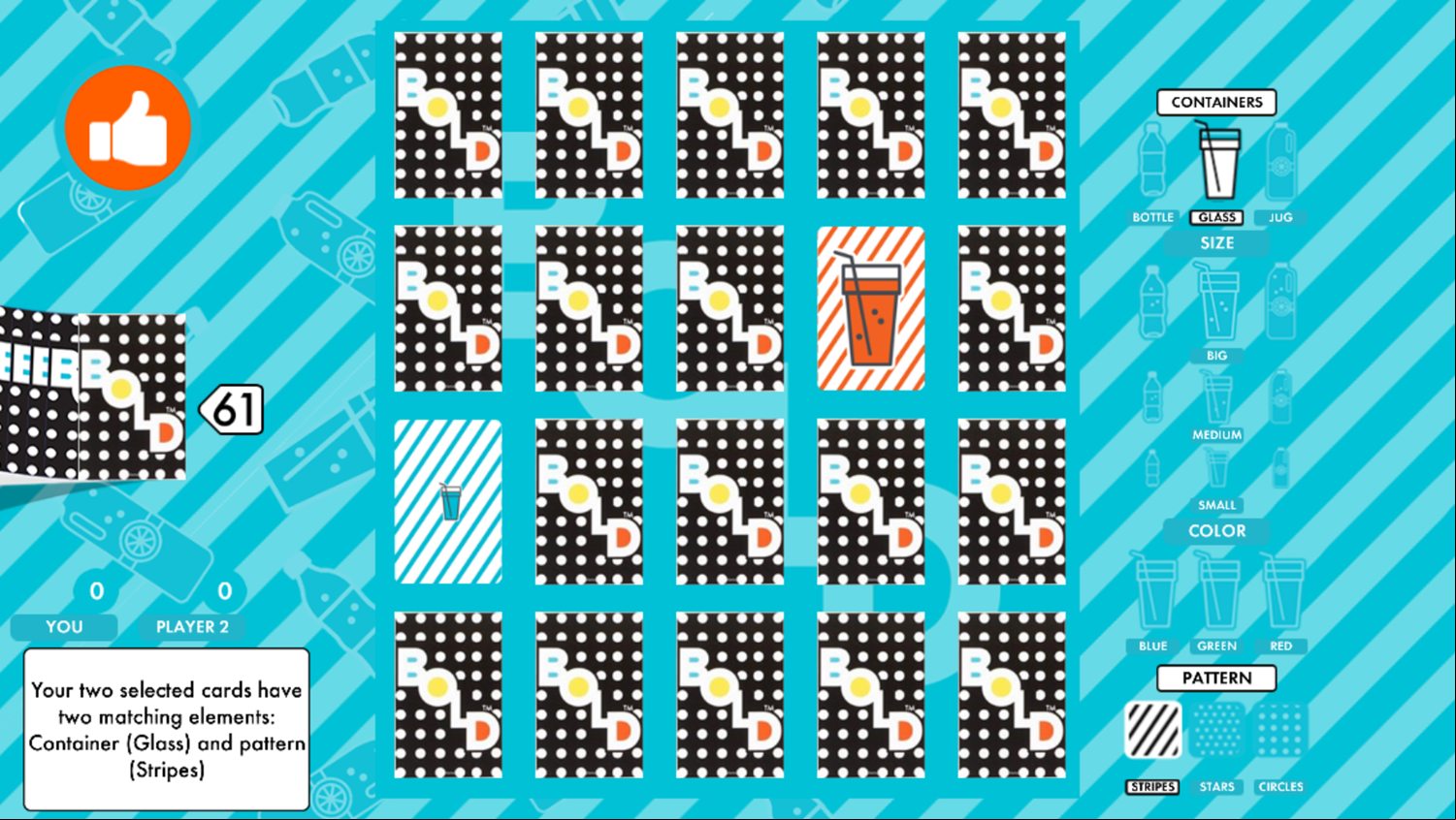 Bold Game Matching Elements Screenshot.