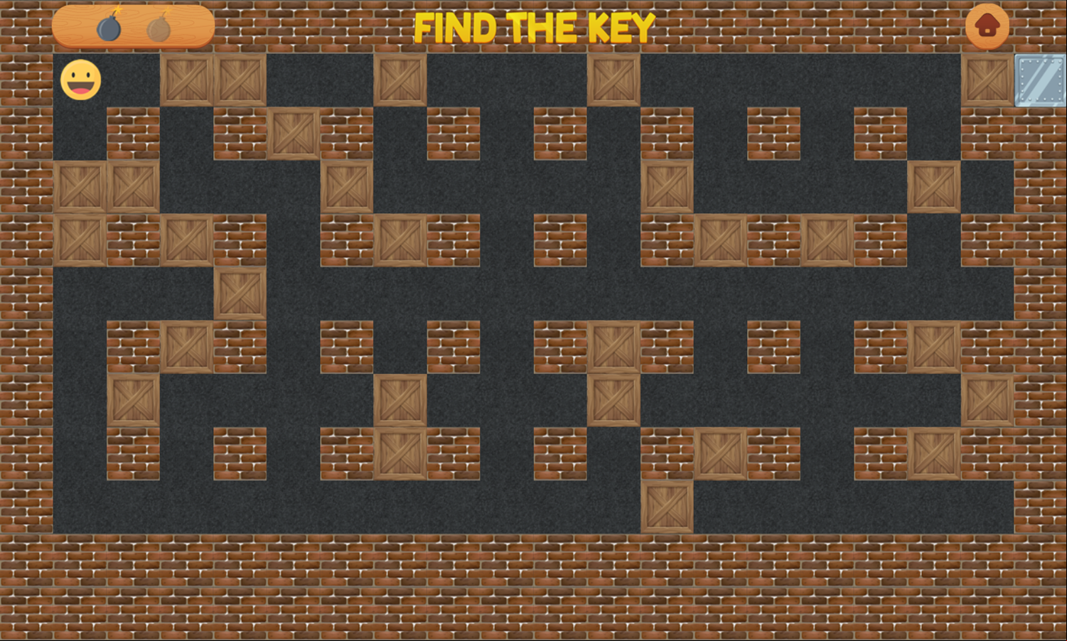 Bomberman Emoji Game Level Start Screenshot.