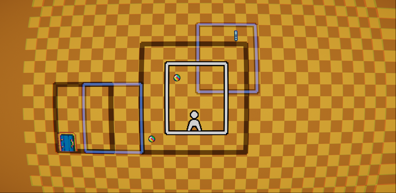 Borderless Game Final Level Screenshot.