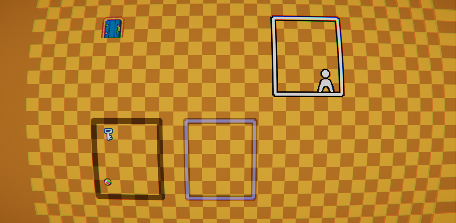 Borderless Game Level With a Reverse Gravity Ball Screenshot.