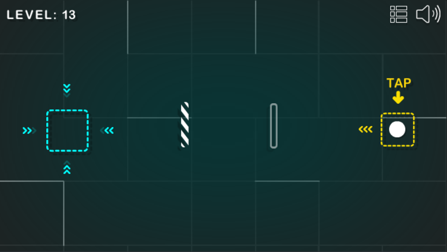 Bounce Ball Game Level With a Clear Block Screenshot.