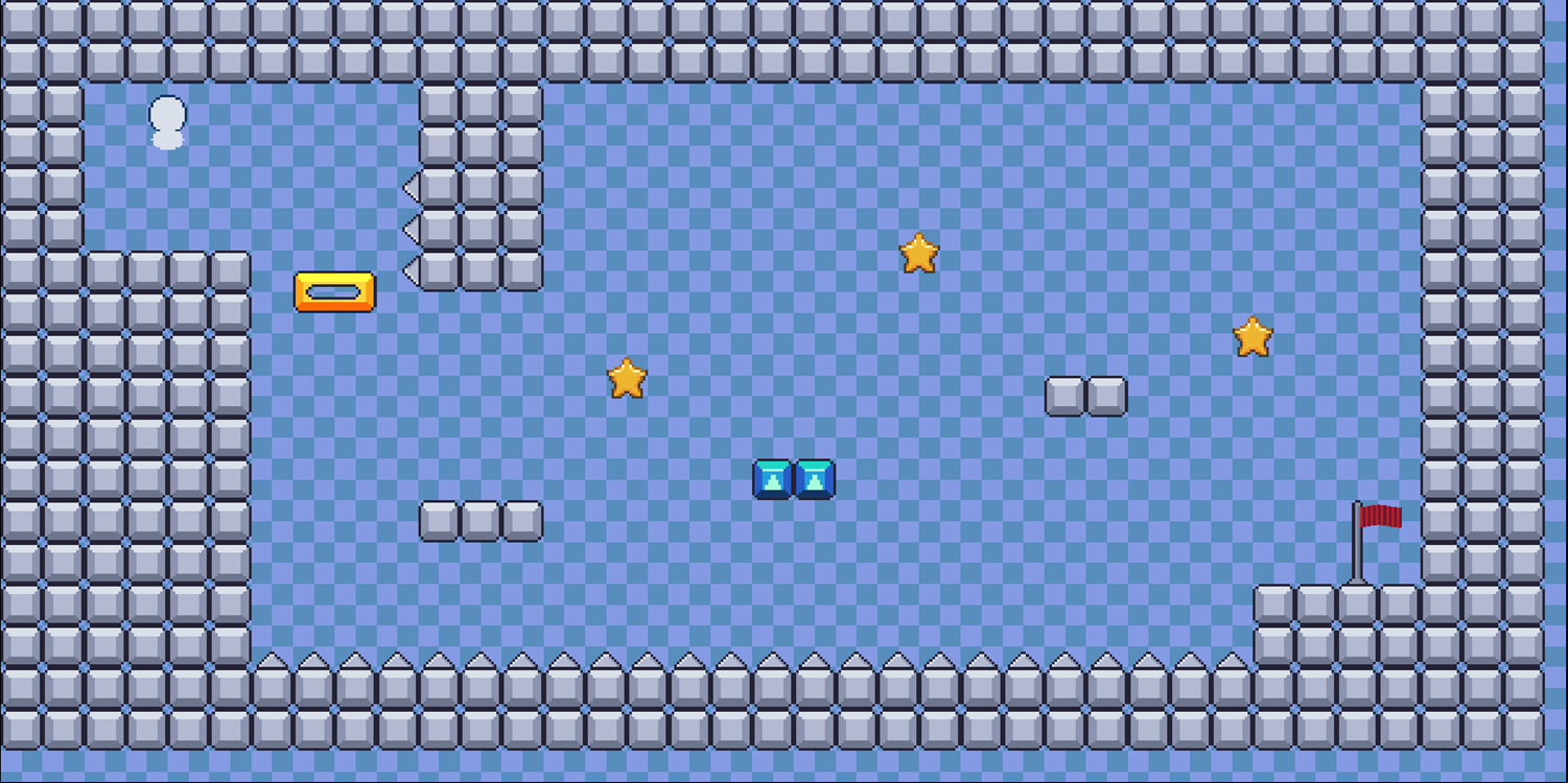 Bounce Ball Game Level With Falling Platforms Screenshot.