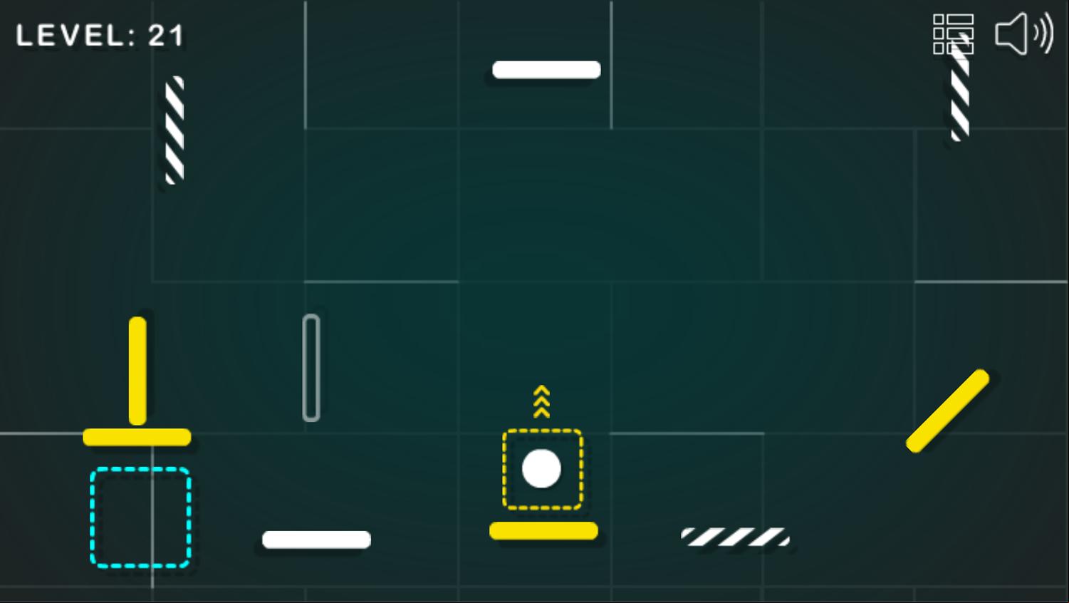 Bounce Ball Game Level 21 Screenshot.