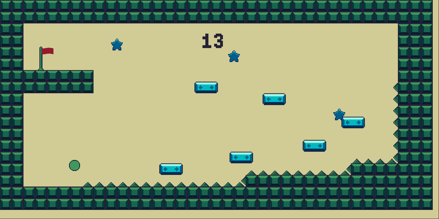 Bounce Ball Timer Attack Game Level With Moving Platforms Screenshot.