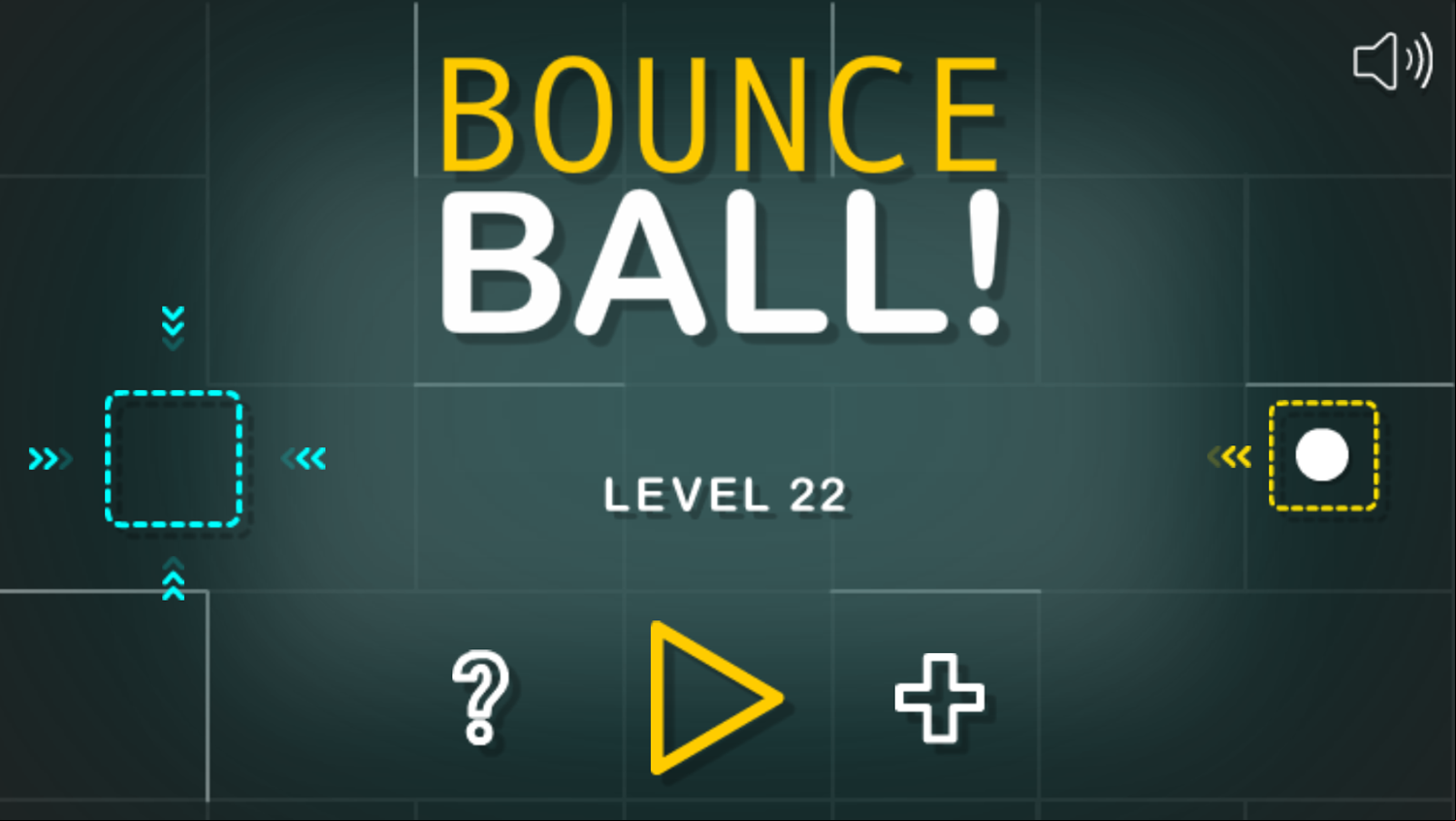 Bounce Ball Game Welcome Screen Screenshot.