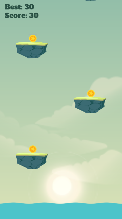 Bouncing Ball Game Over Screenshot.