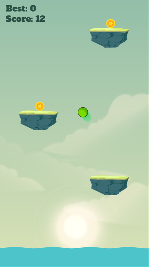 Bouncing Ball Game Play Screenshot.