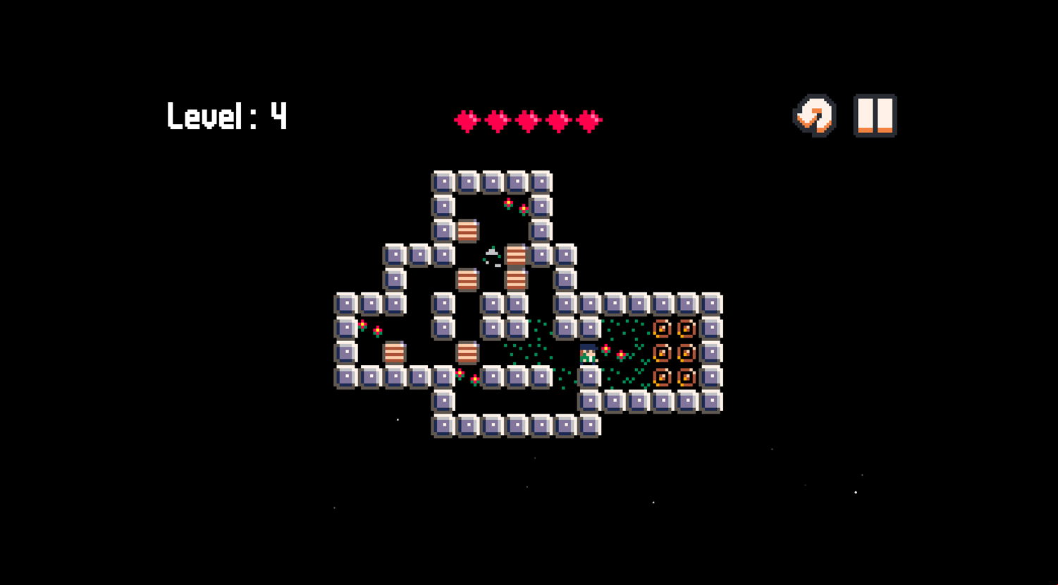 Box Boy Game Level Progress Screenshot.