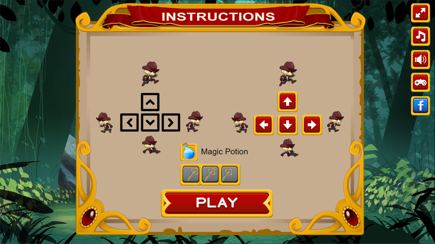 Boy Adventurer Game How To Play Screenshot.