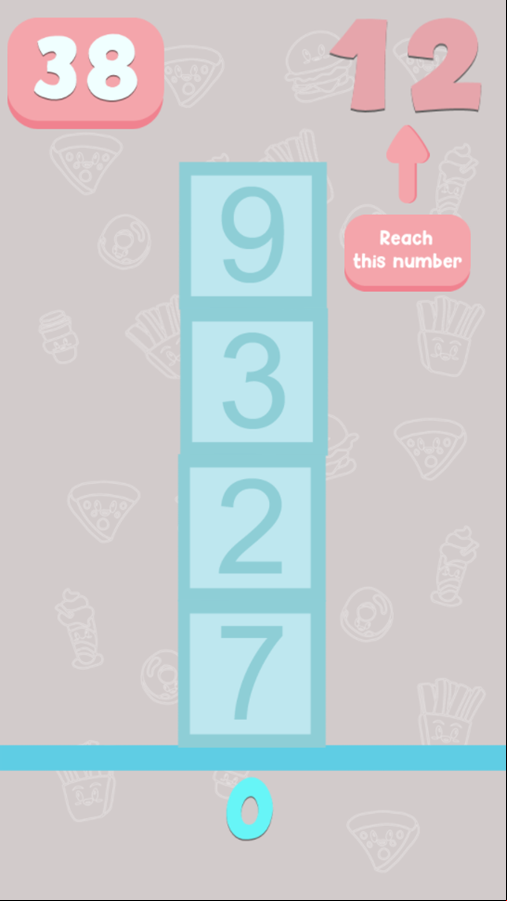 Brain Academy Game Add Up Cubes Play Screenshot.