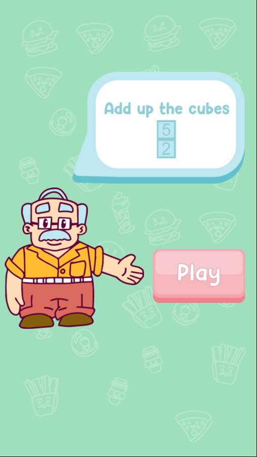 Brain Academy Game Add Up Cubes Screenshot.