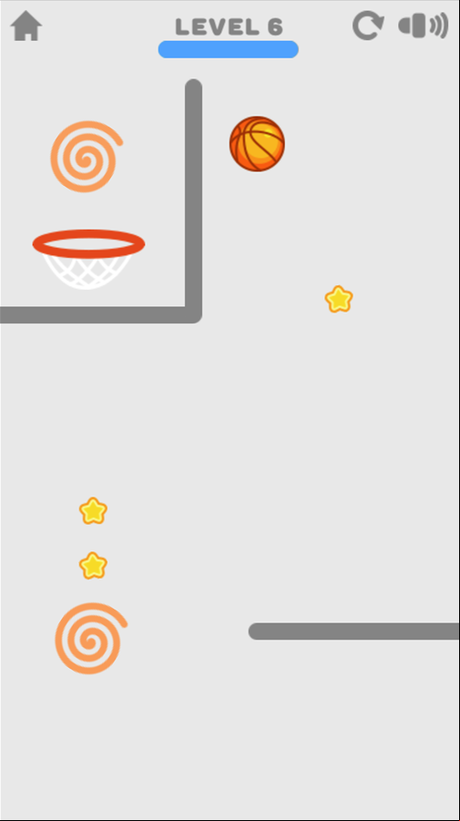Brain Dunk Game Level With a Warp Screenshot.