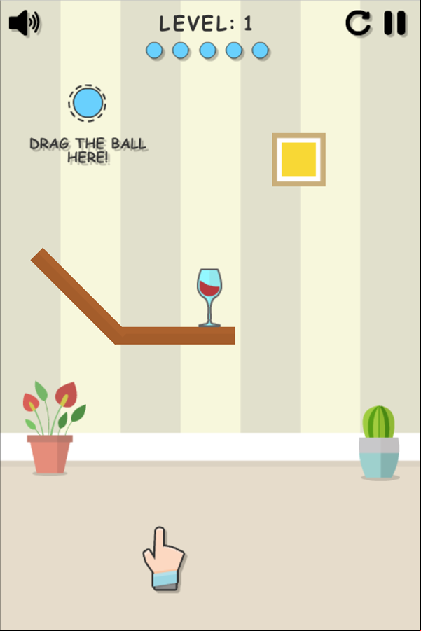 Break The Cup Game How to Play Screen Screenshot.