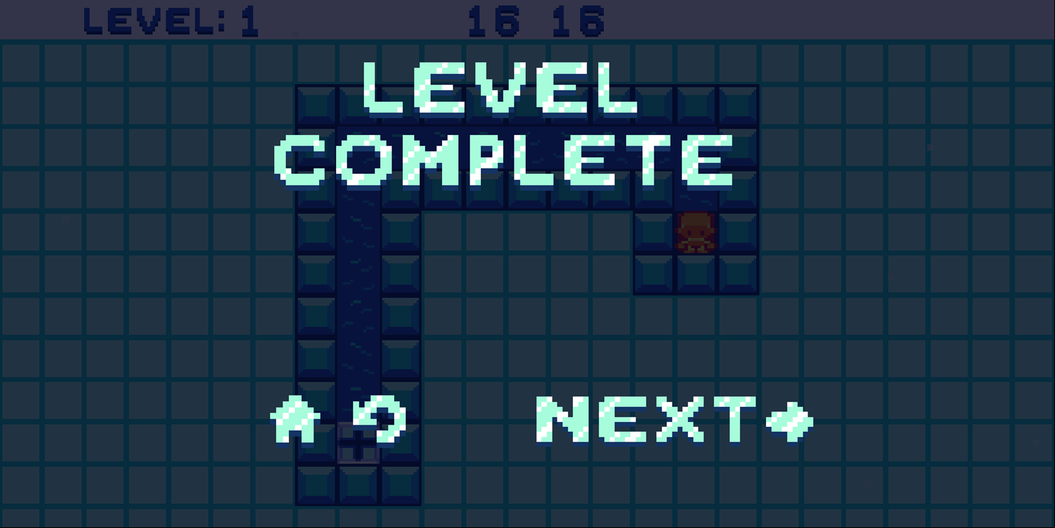Breaking The Ice Game Level Complete Screenshot.