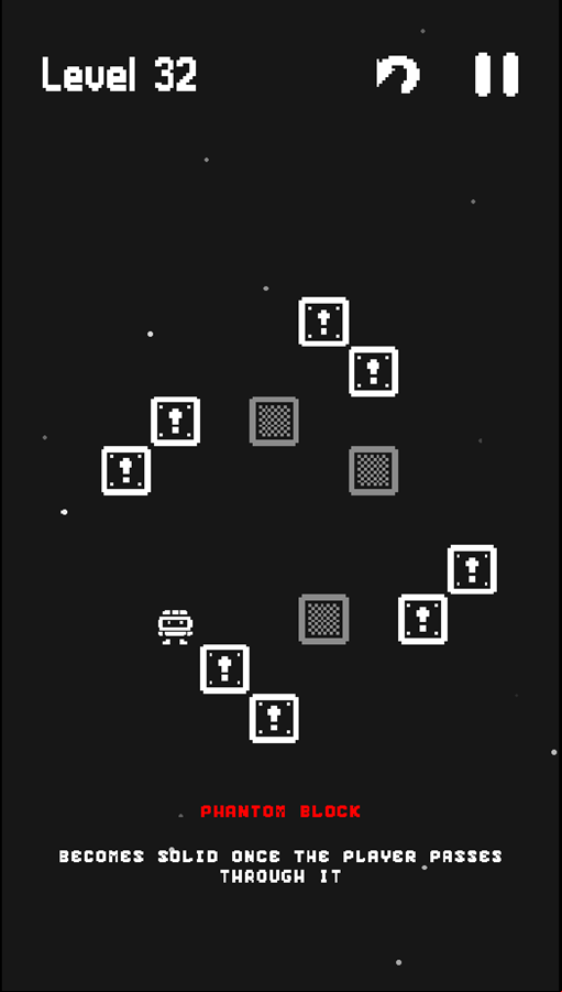 Brickway Game Level With Phantom Blocks Screenshot.