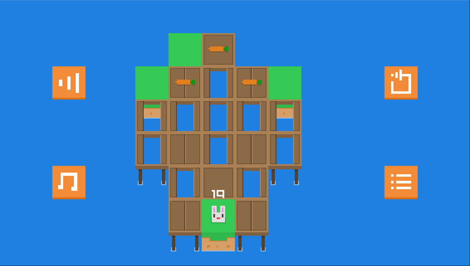 Bridge Hopper Game Final Level Screenshot.