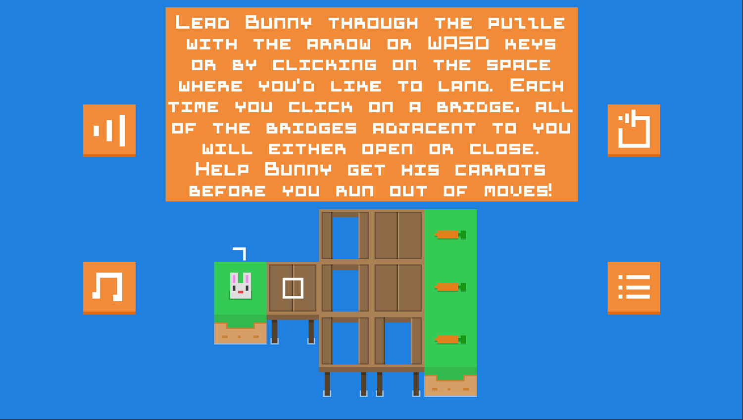 Bridge Hopper Game How To Play Screenshot.