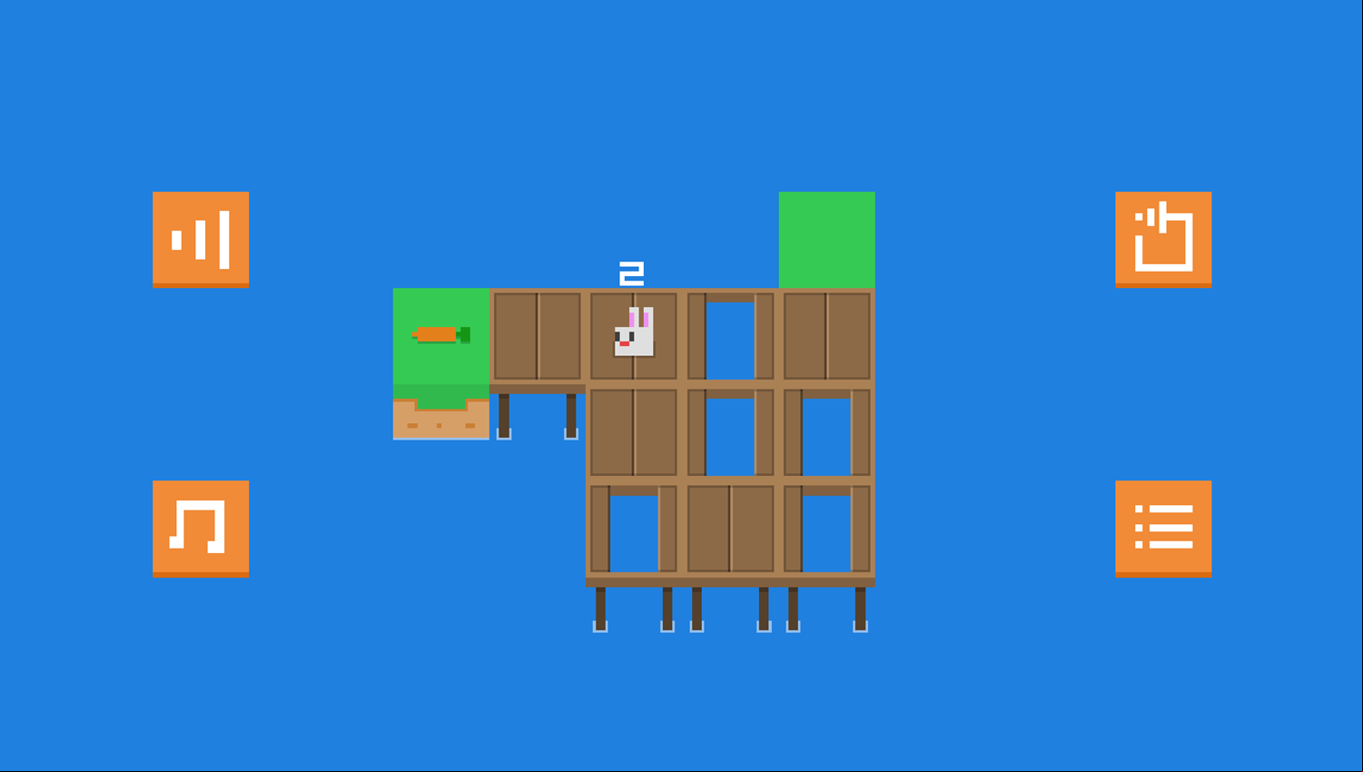 Bridge Hopper Game Level Play Screenshot.