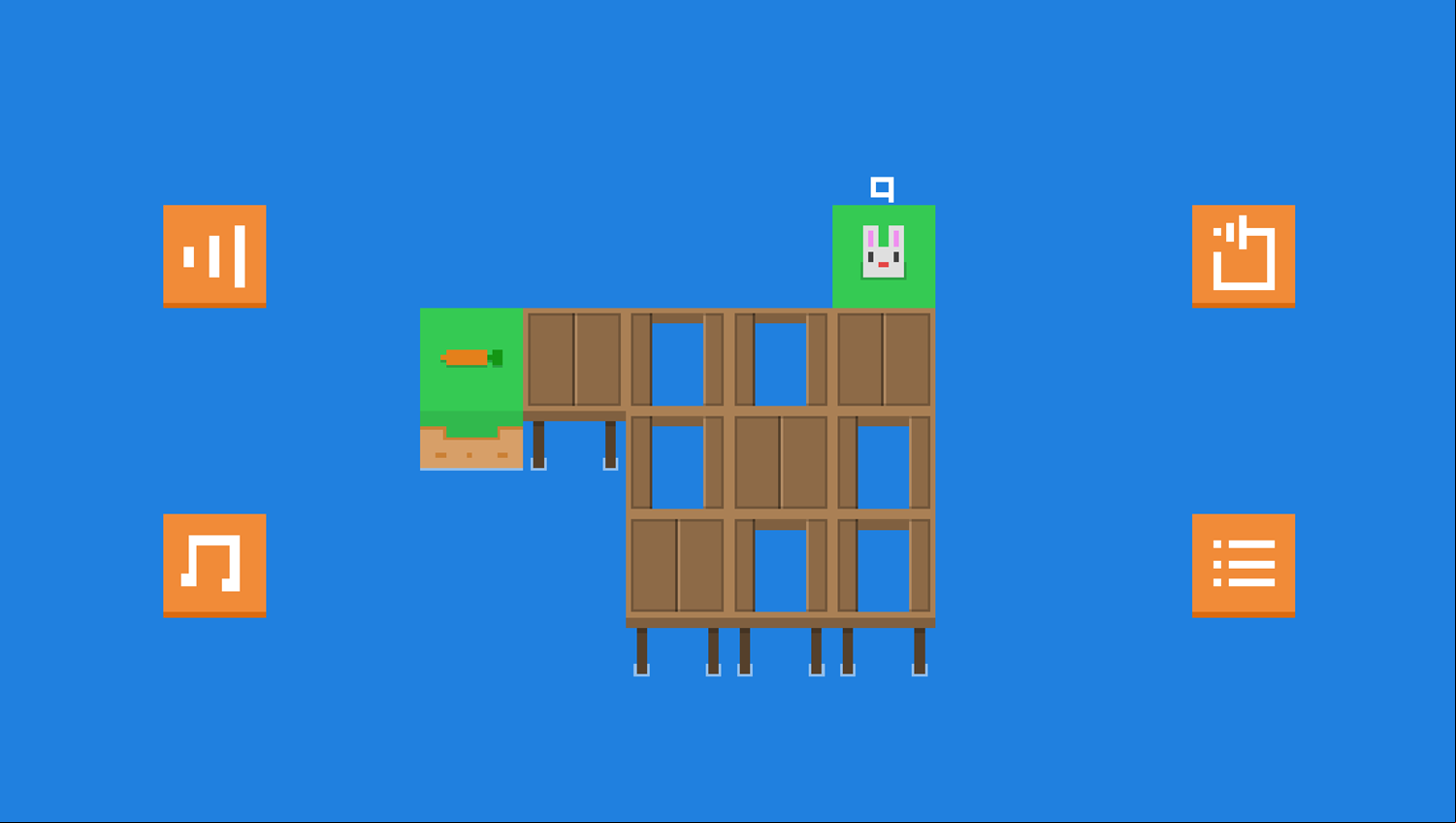 Bridge Hopper Game Level Start Screenshot.