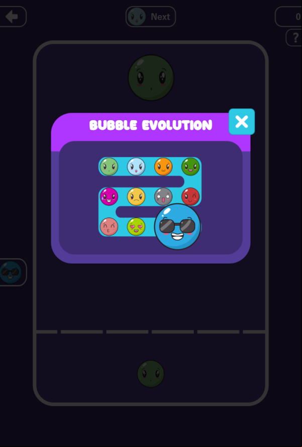Bubble Merge Game Bubble Evolution Screenshot.