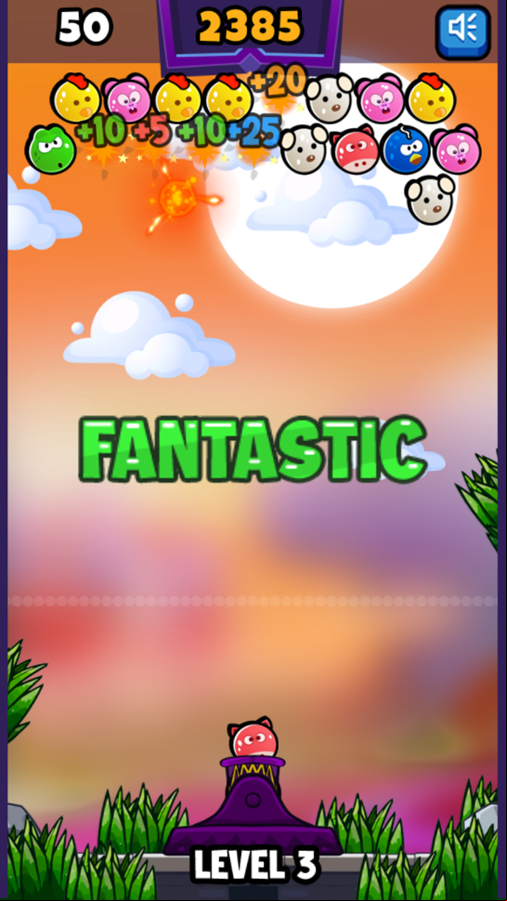 Bubble Pet Saga Game Progress Screenshot.
