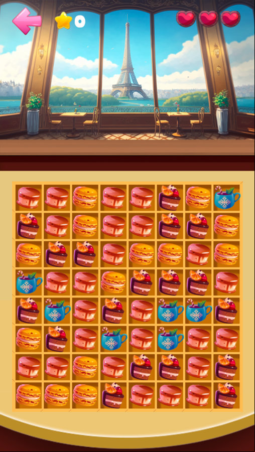 Cake Master Game Start Screenshot.
