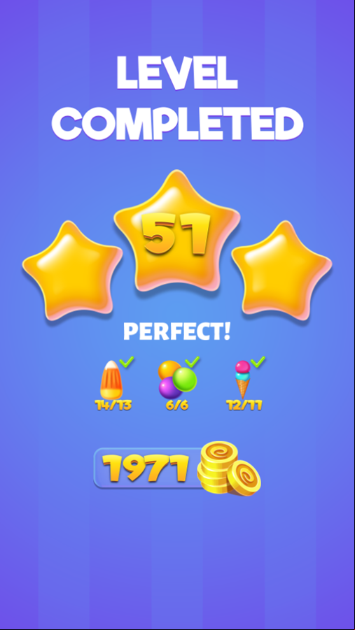 Candy Crush Game Level Progress Screenshot.