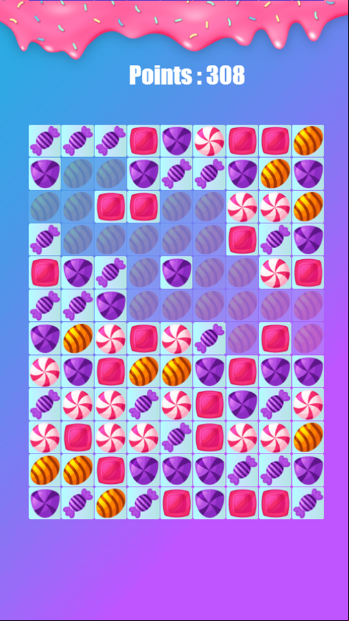 Candy Game Play Screenshot.