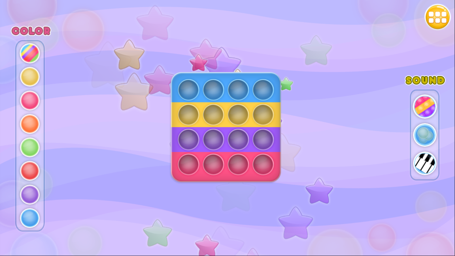 Cannon Ball Pop It Fidget Stage Complete Screenshot.