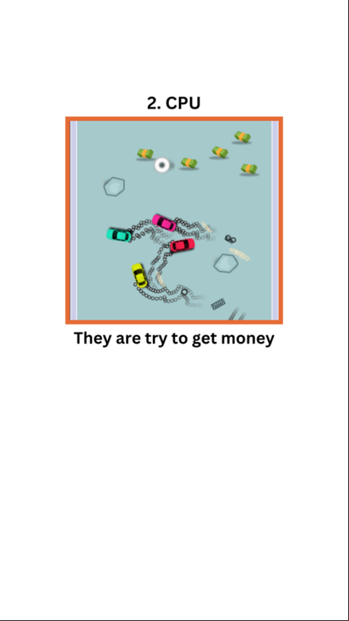 Car Bumper Game Instructions Screenshot.
