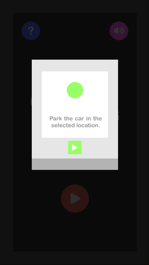 Car Parking Game Instructions Screenshot.