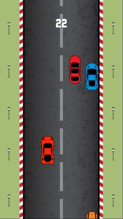 Car Traffic Racing Game Play Screenshot.