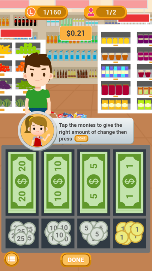 Cashier Simulator Game Add Change Screenshot.