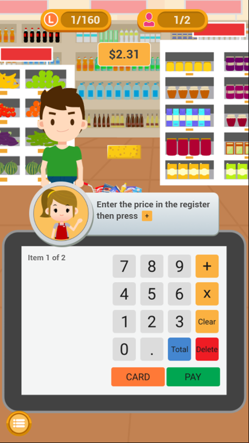 Cashier Simulator Game Enter Price Screenshot.