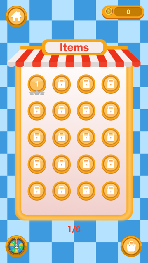 Cashier Simulator Game Level Select Screenshot.
