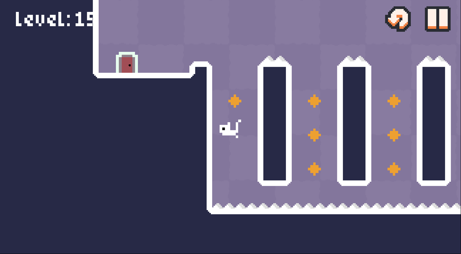 Cat Adventure Game Final Level Screenshot.