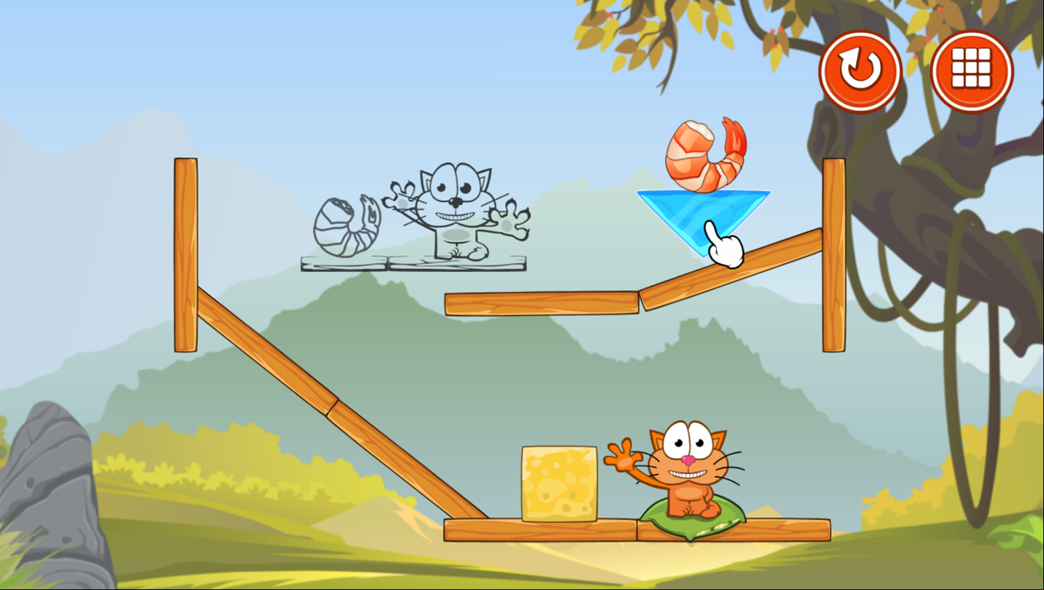 Cat Around the World Japanese Valley Game How To Play Screenshot.
