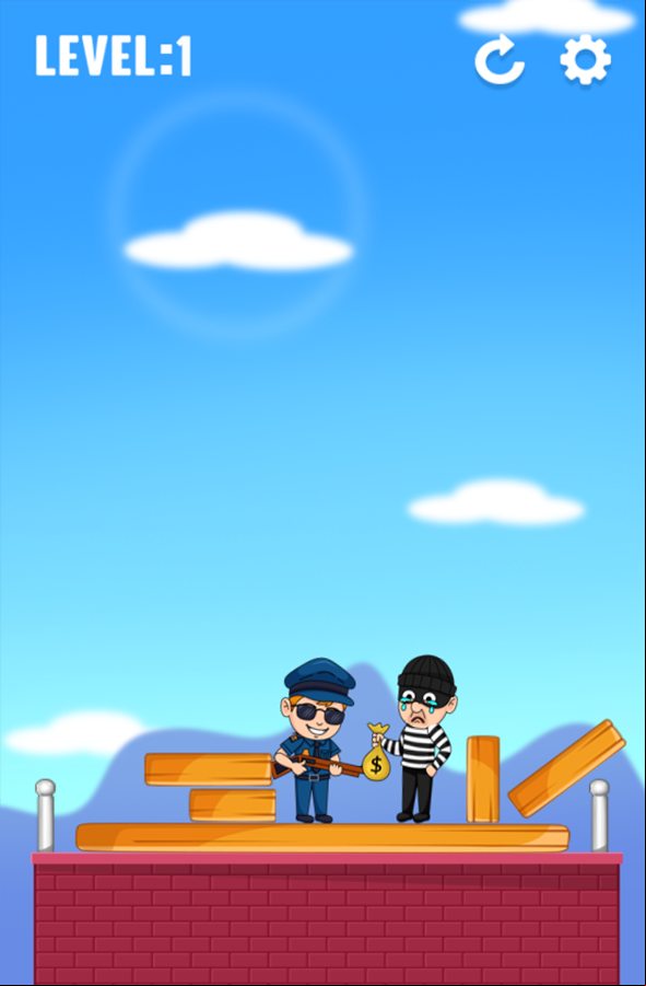 Catch The Thief Game Play Screenshot.