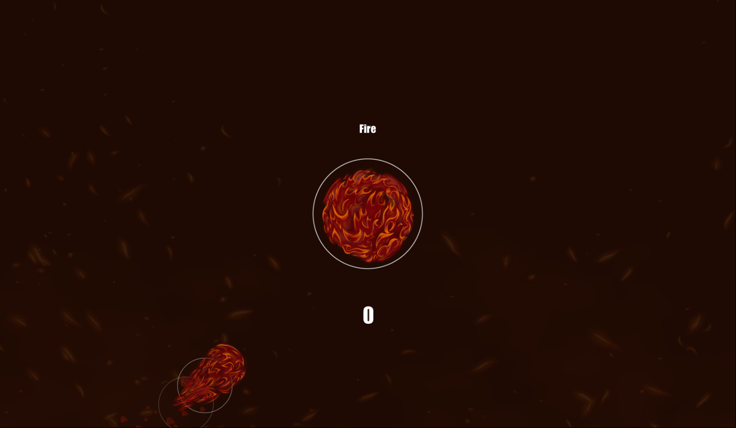 Changing Elements Game Start Screenshot.