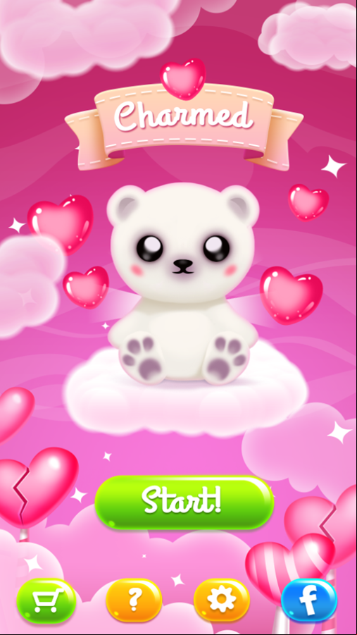 Charmed Game Welcome Screen Screenshot.